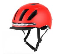 LOVIVER Smart Headgear Helmet With Led Lights Remote Control Adjustable Strap Ventilated Profile Turn Riding Suitable for riders motorcyclists city commuting, Red, One Size