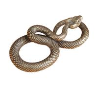 LOVIVER Snake Keychain Pendant Keychain Charm Feng Shui Home Decor, Mini Snake Figurine Brass Snake Statue for Teahouse Bedroom