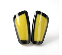 LOVIVER Soccer Shin Guard Pads Plates With Hard PP Shell and EVA Foam Cushioning Ergonomic Curved Fit and Sock Insert Style suitable for training match play, Array, Yellow