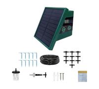 LOVIVER Solar Drip Irrigation System Kit,with Timer and Hose,Automatic Watering System for Greenhouse,Balcony,Outdoor,Garden,Indoor