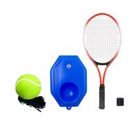 LOVIVER Solo Tennis Trainer Solo Tennis Training Tool Single Player Park Tennis Training Tool Self Practice for Beginners Kids Adults, Red Racket, for Kids