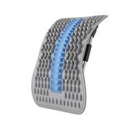 LOVIVER Spine Correction Support Back Stretcher Lumbar Support Posture Traction Board with Massage Points and Adjustable Steel Handle Suitable for Home Recovery, Gray Blue
