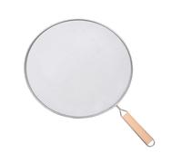 LOVIVER Splatter Screen for Frying Pan Splatter Guard with Comfortable Grip Handle Kitchen Supplies Oil Splash Cover, Diameter 29cm