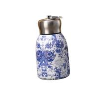LOVIVER Stainless Steel Insulated Water Bottle Portable 300ml Comapct Sports Bottle Insulated Insulated Travel Kettle, Blue