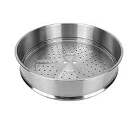 LOVIVER Stainless Steel Steamer Basket Vegetable Food Steamer Dumpling Steamer Bread Salad Baking Steamer Insert Easy to Clean for Home Restaurant, 28cm