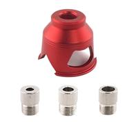 LOVIVER Straight Hole Drill Positioning Puncher Replace Punch Tool Self Centering Drill Guide Doweling Jig Kit for Carpenters, Red