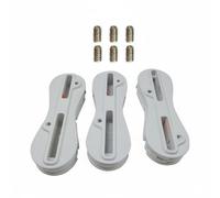 LOVIVER Surfboard Kit Surfboard Hardware Double Tab System Fusion Design Cant Angle Control Flush Mount Installation Suitable for DIY projects professional shaping, White