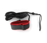 LOVIVER Surfboard Leash Paddleboard Ankle Coil Cord With Padded Cuff And Hook And Loop Strap Stretchable To 218cm Nylon Suitable for lake paddling river, Red