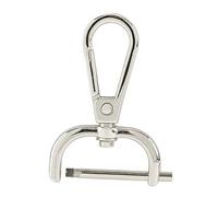 LOVIVER Swivel Lobster Claw Clasps, Bag Handbag Clasps, PU Leather Accessory Alloy Clips Swivel Snap Hooks for DIY Keychain Shoulder Strap, 25mm