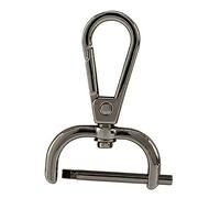 LOVIVER Swivel Lobster Claw Clasps, Bag Handbag Clasps, PU Leather Accessory Alloy Clips Swivel Snap Hooks for DIY Keychain Shoulder Strap, 19mm Black