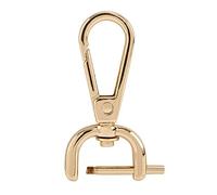 LOVIVER Swivel Lobster Claw Clasps, Bag Handbag Clasps, PU Leather Accessory Alloy Clips Swivel Snap Hooks for DIY Keychain Shoulder Strap, 16mm Gold