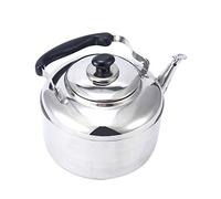LOVIVER tea Kettle, Stainless Steel Stovetop Teapot, Metal Tea Kettle with Sound, Fast Boiling for Home Kitchen Camping coffee and tea, 4L