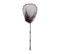 LOVIVER Telescoping Fishing Net Fishing Landing Net Tool Lightweight Adults Gear Wading Catching Tool for Freshwater Boat, Red