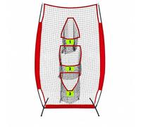 LOVIVER Throwing Practice Net with Metal Frame Outdoor Rectangular Sports Target Net for Athletes, Coaches, Backyard, School Fields