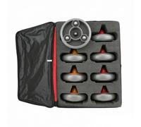 LOVIVER Training Ball Floor Disc Stones With Handle Grip And Stable Slide Engineering And Synthetic Build With Carry Case suitable for exercise classes indoor sports