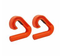 LOVIVER Training Handle Strength Handle Pull Up Handle Barbell Handle Cable Handle With Angled Design And Secure Hook Slot suitable for home gym weight, Orange, 90 Degree 1 PAIR
