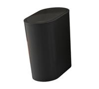 LOVIVER Trash Can Garbage Bin Narrow Area Garbage Classification Waste Bin Bathroom Garbage Can for Bathroom Toilet Household Bedroom, Black