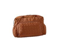 LOVIVER Travel Tote Duffel Bag Weekender Bag Carryall Shoulder Bag with Separation and Easy Access Pockets in Nylon Polyester Suitable for Travel School Runs Gym Daily commutes, Ginger Brown