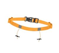 LOVIVER Triathlons Race Number Belt with Loop,Running Bib Holder,6 Loops for Food Waist Belt Quick Release for Training Gym Women Men, Orange