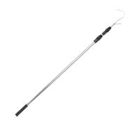 LOVIVER Truck Bed Hook Reach Retriever Tool with Comfortable Handle Grappling Hook Multifunctional Sturdy Retractable Pole with Hooks, Black