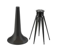 LOVIVER Trumpet Stand Holder Clarinet Support Wind Instrument Accessory Lightweight Foldable Bracket for Stage Concert Practice Live