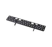 LOVIVER TV Top Shelf Adjustable Screen Mount Organizer Metal Sturdy Mounting Bracket TV Mount Top Shelf for Remote Cable Box, 10x60CM with hole