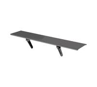 LOVIVER TV Top Shelf Adjustable Screen Mount Organizer Metal Sturdy Mounting Bracket TV Mount Top Shelf for Remote Cable Box, 10x60CM