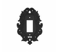 LOVIVER Wall Baroque Cover Decorative Plate Toggle Cover Protector with Ornate Scrollwork Antique Look Suitable for Living Room Bedroom Hallway Office Rental, V969-C