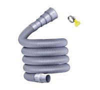 LOVIVER Waste Water Pipe Kit with Clamp Easily Install Foldable Professional Motorhome Hose Travel Replacement Drainage Hose, 5 m