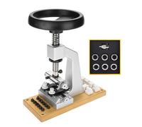 LOVIVER Watch Case Back Opener and Closer with 6 Opener Dies Multifunction Adjustable Compact Size Watchmaker Tool Watch Making Tools