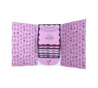 LOVIVER Waterfall Greeting Card Booklet Gift Cards Holder,Holiday Memory Creativity DIY, Cards Holder Book for Families, Pink