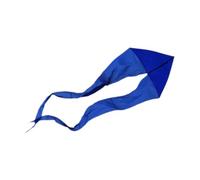 LOVIVER Wave Kite Large Triangle Shape Kite for Beginners with Long Tail Foldable Lightweight Polyester Material Single Line Flying Suitable for A, Blue