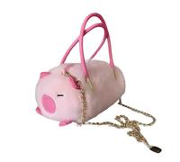 LOVIVER Women Handbag Cute Animal Birthday Christmas Gifts Simplicity Plush Shoulder Bag, Pink Capybara