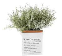 Lovmeety 4 Pack Artificial Rosemary Plants, Fake Leaves Stems, Faux Branches for Table Centerpieces, Home Office, Garden, Farmhouse, Window Decor