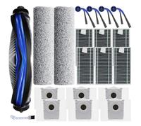 LOVOBO 20 Piece Accessory Kit for ECOVACS DEEBOT T80 Omni, Spare Parts: 1 Main Brush, 2 Roller Brush, 6 HEPA Filters, 6 Dust Bags, 4 Side Brushes,1 Tool