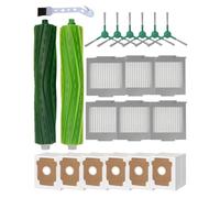 LOVOBO 21 Pack Replacement Parts for iRobot Roomba Max 705 Vac/Plus 504 Vac Robot Vacuum, Accessories Kit with 2 Main Brushes, 6 Dust Bags, 6 HEPA Filter, 6 Side Brushes, 1 Cleaning Tool