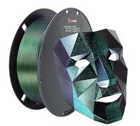 Lovoon 3D PLA Filament Color Changing Glitter, Shining Printing Filament, Different by Light, Dimensional Accuracy +/- 0.02mm 1.75mm Without Jamming and Bubble, Galaxy-Green, 1kg
