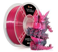 LOVOON Silk Dual-Color PLA Filament with Black and Rose Red,1.75mm PLA Filament DualColor Change by Angle,Compatible with Most FDM 3D Printers,1kg(2.2lbs)/Spool