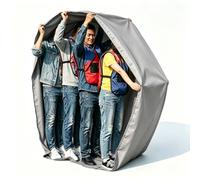 lovpec 4 Pack Team Building Race Run Mat, Oxford Fabric Group Teamwork Game for Adults, Outdoor Field Day