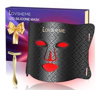 Lovsheme LED Face Mask - FDA Approved Enhance Red Light Therapy Mask for Acne, Wrinkles, and Skin Rejuvenation - Professional Grade Home Skincare - 3 Light Modes & Timing Settings, Eye Protection