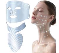 Lovsheme LED Face Mask & Neck Mask, 556 High-Density Light Beads Red Light Therapy Mask, 4 Light Modes for Acne, Wrinkles, Skin Rejuvenation, Rechargeable Ergonomic Design for True Skincare at Home