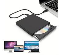 Lovskoo USB External DVD Drive for Pc Computer Laptop Universal Portable DVD Player for Laptop DVD Drive USB External Support WindowsXP/ 2003 / Win8 Birthday forfor Women Men