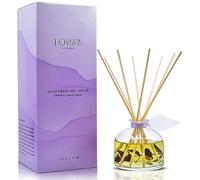 LOVSPA Lavender & Eucalyptus Scented Sticks Reed Diffuser Oil Gift Set | DE-Stress Scented Sticks | Relaxing Blend of Woody Lavender, Sage, Eucalyptus & Rosemary Essential Oils