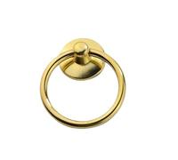 LOVSSU 2pc Single Hole Pull Ring Round Button Bedside Cabinet Wardrobe Door Wine Drawer Handle Handles(Color-03)