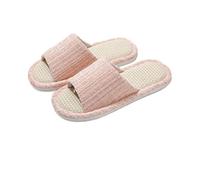 LOVSSU Fabric Slippers Linen Slippers For Women In Spring And Summer Suitable For Couples At Home Quiet Soft Bottom Anti Slip Cotton And Linen For Slip(Color 03,44-45)