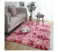 LOVSSU Large Rugs for Modern Living Room Long Hair Lounge Carpet In The Bedroom Furry Decoration Fluffy Floor Bedside Mats(Red,40x60cm)