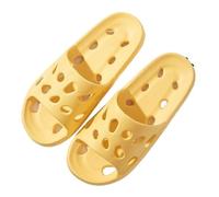 LOVSSU Leaky Slippers Leakage Feeling Stepping On Feces Slippers Women Wearing At Home Bathroom Shower Hotel Couple Cool For Home(Yellow,42)