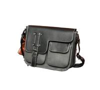 LOVSSU Men's Frosted Leather Single Shoulder Multi-pocket Business Small Bag Mail Casual Retro Messenger Bags(GRAY)