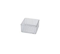 LOVSSU Stackable Drawer Organizer Adjustable Divider Trays for Cosmetics Modular Makeup Storage Box(S)