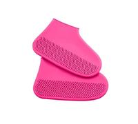LOVSSU Waterproof Rain Shoes Covers Silicone Cover Slip Resistant Rubber Boot Accessories(Pink,S 26-34)